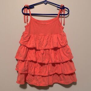 Girl's Peach OshKosh Ruffle Dress